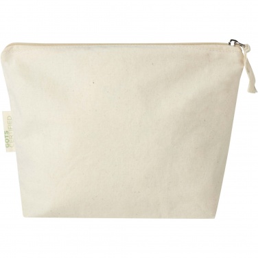 Logo trade promotional items image of: Orissa 180 g/m² organic toiletry bag 1L